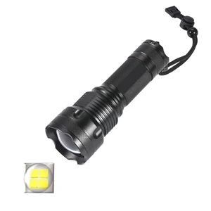 Helius High Quality New P50 LED Flashlight USB Rechargeable Aluminum Alloy Strong Light Multi-function Zoom 26650 Flashlight
