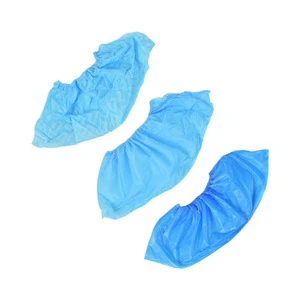 Disposable CPE /PP Shoe Cover Safety Plastic Anti-slide Overshoe Cover Nonwoven Non slip Shoe Covers Wholesale