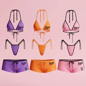 Private Label Custom Swimwear Luxury Designer Bathing Suits Manufacturer OEM Beachwear Women Two Piece High Quality Bikini Set
