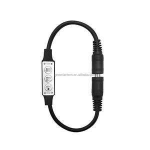 Mini 3 Keys LED Dimmer Controller Mode Speed Light Adjustable Light Dimmer for 12-24V Single Color LED Strip Neon COB Light