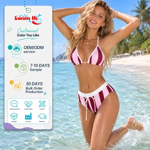 Customized Triangle Bikini Beachwear Quick Dry Push Up Bikini ODM Women's Premium Swimwear Manufacturer