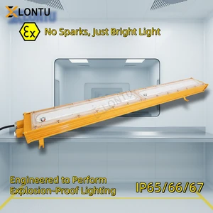 Explosion Proof Linear LED Light ATEX Approved IP65 Industrial Hazardous Lighting 5Y Guarantee OEM Custom