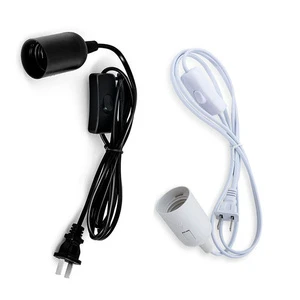 Eu Plug Pendant Desk Lamp Switch with Two Plugs for Online Wire Controlled Dimming Power Cord