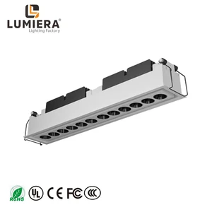 Lumiera Anti-Glare Aluminum Square Linear Grille Light High Quality Modern Design Indoor LED Light Hotels 6W/12W/24W AR111 Base