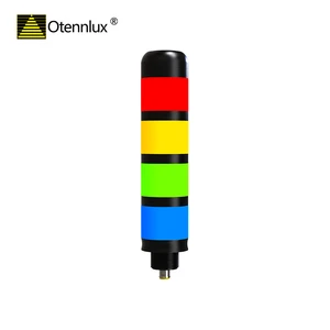For Industrial LED Signal Tower Light Multi-color (Green/Red/Yellow/Blue) Equipment Indicator Lights IP54 Rated 24VDC