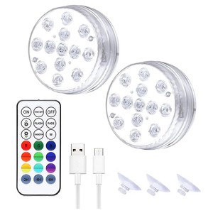 Rechargeable Pool Lights Custom Pond Light Underwater Party Manufacturer Remote Waterproof OEM ODM Submersible LED Light