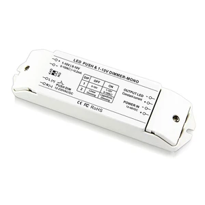 BC-331-CC 1 Channel Constant Current Maximum 2400mA Pwm 0-10v Push Dim Input Led Light Dimming Controller Dimmer