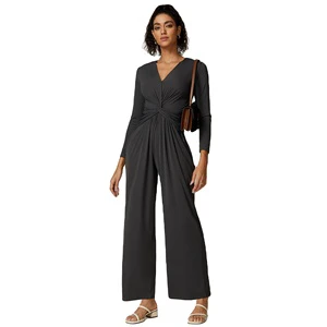 Ptsports New Arrival Women Fashion Wear Long Sleeve Jumpsuit High Quality Nylon Fabric Casual Wear Jumpsuit