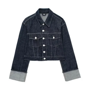 High Quality New Girl's Denim Suit Denim Jacket and Pants Two Piece Jacket and Jean Pant Set for Women