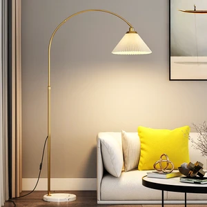 Nordic Black Fishing Floor Lamp Modern Family Living Room Bedroom Hotel Creative LED Home Decorative Standing Light