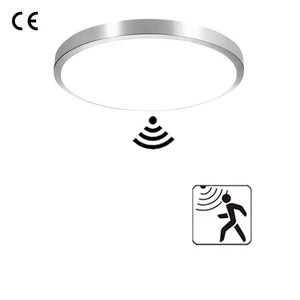 Modern Motion Sensor LED Ceiling Lamp Iron Base Shape 110 Degree Beam Angle 3000K-5700K Color Temperature Living Lighting Light
