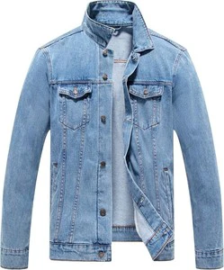 Customizable 100% Cotton Men's Denim Jacket Premium Quality Breathable Cotton Casual Men's Winter Outer Wear