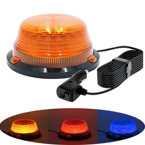 Led Strobe Beacon Light Rooftop Hazard Red Amber Traffic Lamp 10W 12V-80V Flash Rotating Emergency Warning Light Safety Lamp