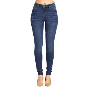 New Stylish Women Elastic Waist Mid Rise Summer Breathable Jeans Pant for Casual Outdoor Use