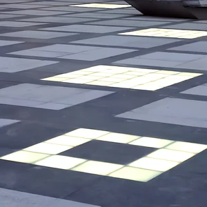 Modern Outdoor LED Lighting Tiles for Garden Paving Waterproof IP67 Anti-Slip Dimmable PE Plastic Brick Lights