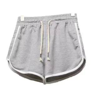 OEM 2025 Summer Woman Sweat Shorts Wide Waistband Solid Cotton Women's Casual Shorts Plus Size Loose Wide-legged Short Pant