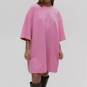 High Quality Custom Design Solid Blank Plus Size Women T-Shirt Premium 100% Cotton Oversized Women T-Shirts