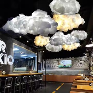 Creative Floating Clouds Chandeliers Bedroom Pendant Light Led Hanging Lamps White Diy Cloud Chandelier Nordic Lamp