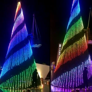Hight Quality Low Price Christmas Tree RGB LED String Lights DMX Controller Lights Pixel String Lights