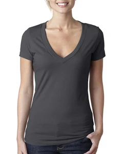 Women's Plus Size V-Neck T-Shirt High Quality Regular Fit Short Sleeves Breathable Eco-Friendly 100% Cotton Casual Tee