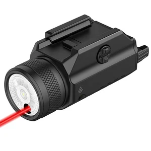 1000 Lumens White LED Flashlight with Red Beam Built-in Rechargeable Battery Hunting Accessory