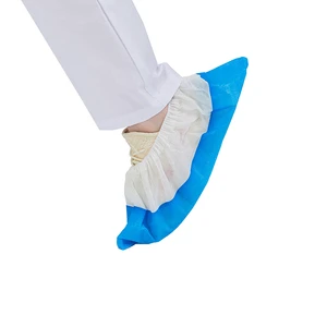 Reinforced Protective Shoes Cover Disposable Anti Skid Shoe Covers PP+PE Coated Laminated Shoe Cover