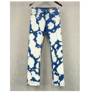 2022 New Fashion High Quality Men's Plus Size Denim Jeans Washed Oversize Leakage Jean Men Plus Size Pants