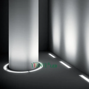 Brick Inground LED Lighting Lamp Arc-shaped Puzzle RGBW Amber Casambi Dimmable Deck Lamp Stainless Steel Yuanyeled YY-DZR001