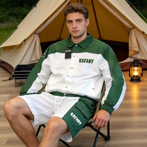 Custom Nylon Men's Sports Tracksuit Manufacturer High Quality Custom Logo Short Tracksuit Set