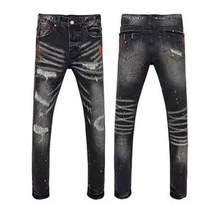 High-End Quality Straight Design Retro Streetwear Plus Size Men'S Jeans 2024 New Designers Joggers Pant US Size 28-40