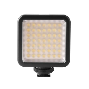 WF LED-49 On-camera Pocket LED Light DC 3.0V 5.5W 6000K Color Temperature Vlog Mini Lamp with 3 Cold Shoe Port
