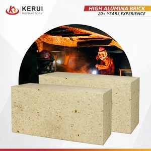LZ-80 80% Alumina High Alumina Brick For Blast Furnace 1750℃ High Temp Resistance Slag Corrosion Resistance Firebrick