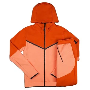 Trendy Fashion Zipper Tracksuit Men Stylish Sportswear Comfortable Outfit Casual Everyday Wear Training Two Piece Suit