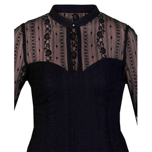 Simple Casual Fashion Ladies Tops Plaid Print Elegant Regular Fit Smooth Knitted Fabric Eco-Friendly Front Customizable Women's