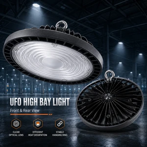 Wholesale Custom for High Bay Light 5-Year Warranty Warehouse IP54 Aluminum Commercial Use Factory Workshop