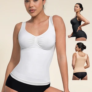 Hexin Wholesale Womens Body Shaper Plus Size Tummy Control Sleeveless Shapewear Women's tank Tops Camisole Women Vest