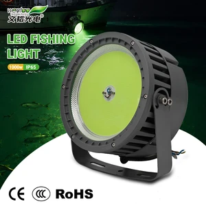Factory Sale 1000W Cyan Overwater Fishing Lights Ocean Boat Fishing Night Light Luring Fish IP65 Rated For Water Ship Fishing