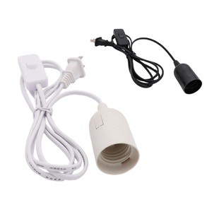 E27 Corded Lamp Socket With Switch Pendant Vintage Pendant Lights Socket Chandelier Bulb Screw Type Bulb Holder Stage Lights