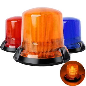 90 LED Amber Safety Emergency Strobe Light 10-80V Magnetic Beacon Light for Vehicles New Remote Control Rotating Emergency Lamp