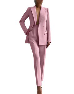 2024 Women's Spring Suit Suit Fashion Casual Simple Comfortable Occupational Suit Women's