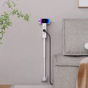 2026 New Design Wall Charger Multi Plug Power Socket Extender With 180 Degree Rotation For Easy Access Extendable 25cm EU