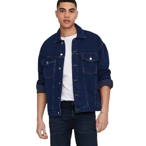 Men's Black Denim Jacket Plus Size Breathable Button Knitted Most Comfortable and Waterproof for Winter Wholesale Price