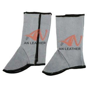 Leather Safety Boot Cover Heat Spark Resistant Industrial Welding Protection Foot Protection Shoe Cover
