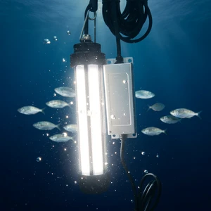 Osum 150W AC110V LED IP68 Waterproof White 6000K Daylight 110000 Lumens Ra90 CRI Fish Attracting Light for Ocean Boat Fishing