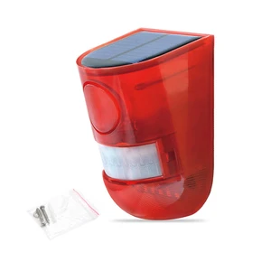 Cheap Solar Security Light with Motion Sensor Alarm Outdoor Animal Repeller & Waterproof Design