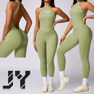 2025 Hot Sale Women Sportswear One Piece Yoga Woman Clothes Running Tight Sport Romper Bodysuit Fitness Workout Yoga Jumpsuit