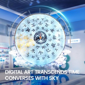 110Inch Portable Indoor/Outdoor Ultra HD 3D Hologram Fan Naked Eye Holographic LED Advertising Equipment 3D Holographic Display