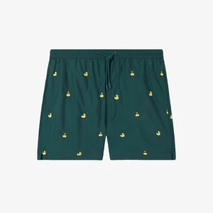 Men's Swim Trunk Swimming Beach Shorts for Men Elastic Drawstring Waistband Soft Mesh Lining Swim Shorts