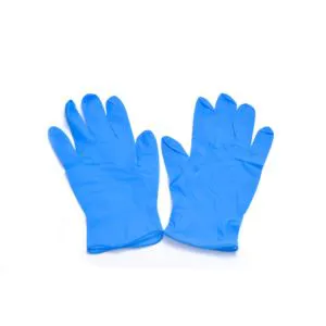 Blue Disposable Nitrile Gloves Powder-Free Latex-Free 2.5 Mil Chemical Resistant Food Safe Non-Sterile 100-Count