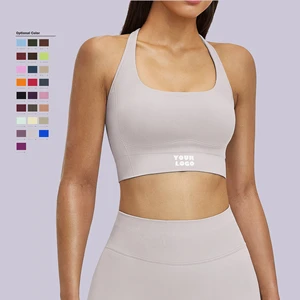 Wholesale High Intensity Fitness Women's Plus Size Lightweight Seamless Breathable Reversible Sports Bra by Divine 9